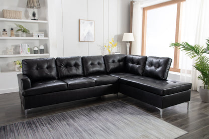 Vintage Black Sectional - Pay On Delivery $590.00