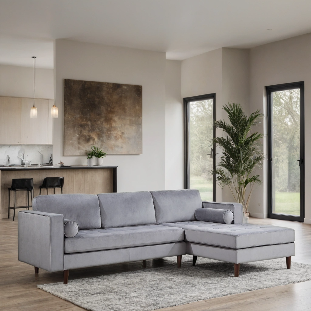 Roxy Grey Sectional - Pay On Delivery $610.00