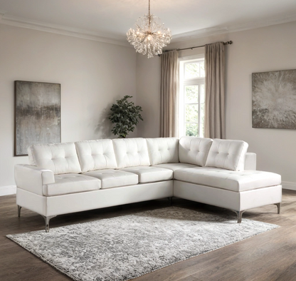 Vintage White Sectional - Pay On Delivery $590.00