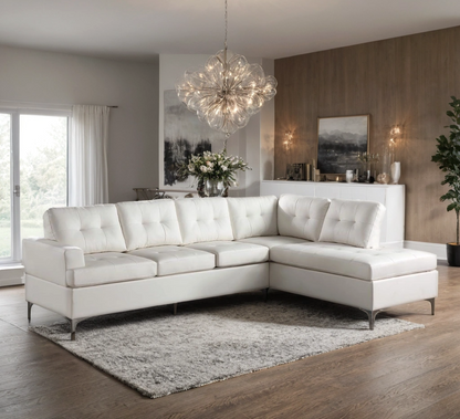 Vintage White Sectional - Pay On Delivery $590.00