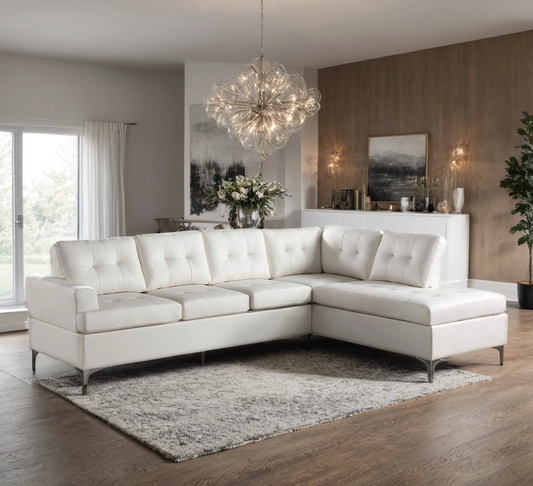Vintage White Sectional - Pay On Delivery $590.00