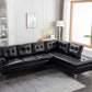 Vintage Black Sectional - Pay On Delivery $590.00