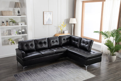 Vintage Black Sectional - Pay On Delivery $590.00